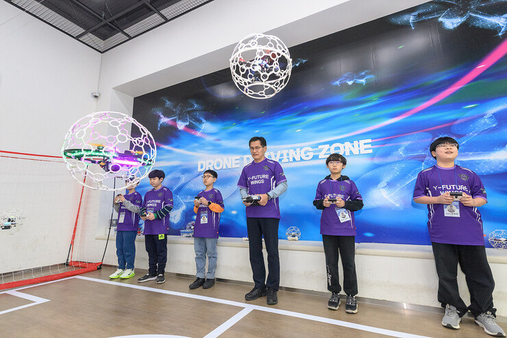 청소년 드론축구 선수단 출범