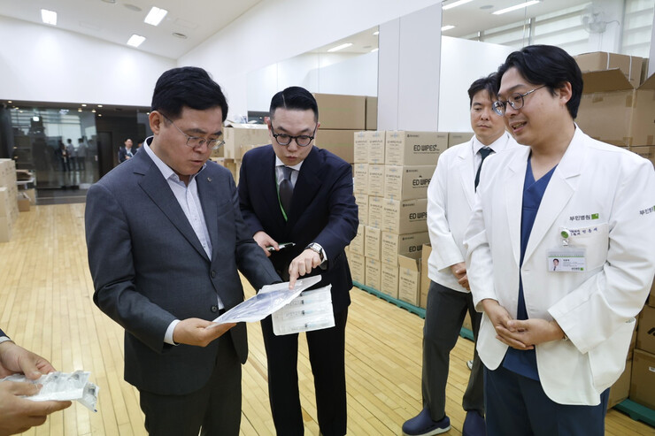 진교훈 강서구청장, 의료소모품 수급 ...