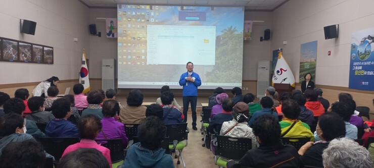 명현관 해남군수 예비후보, ‘현장 중...