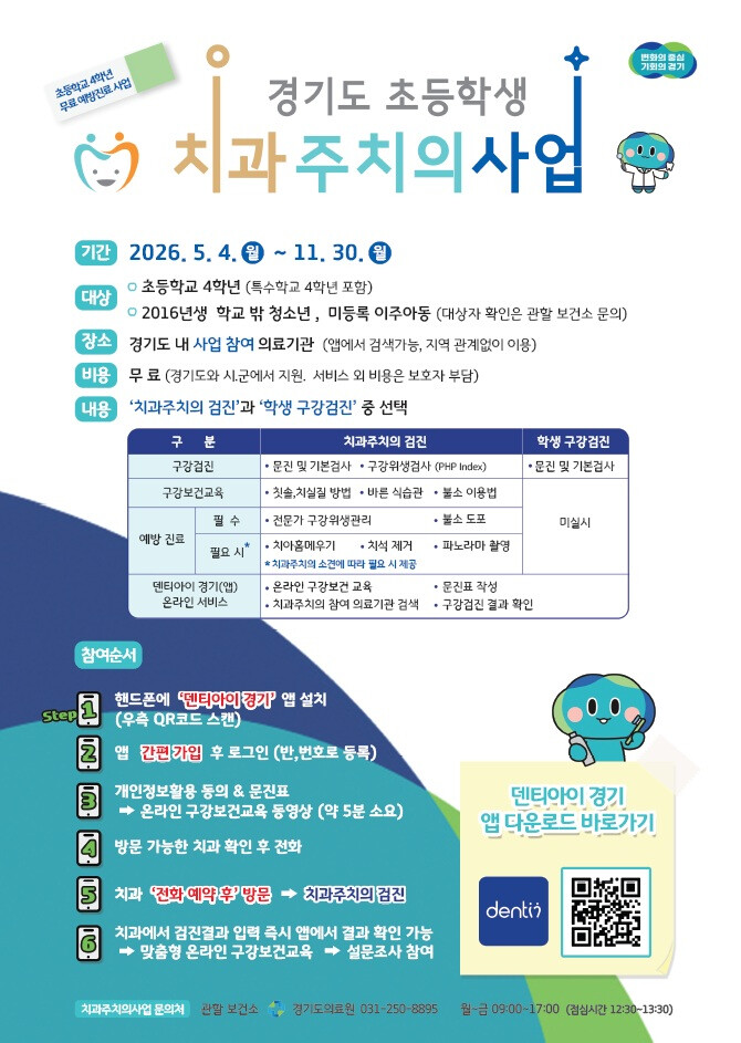 의왕시 보건소, 2026년 경기도 초...