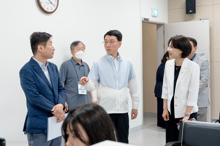 김성중 경기도 행정1부지사, 오산시 고유가 피해지원금 지급 현장 격려 방문