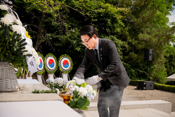 남양주시의회, 제71회 현충일 추념식...