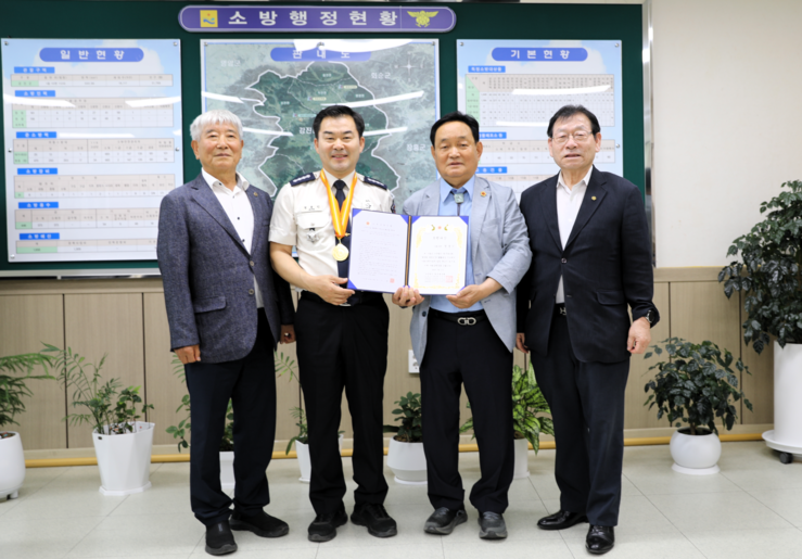 정용인 강진소방서장, 한국효도회 효행...