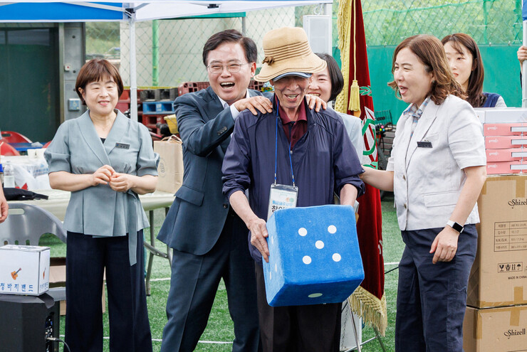 진교훈 강서구청장, 장애인단체총연합 ...