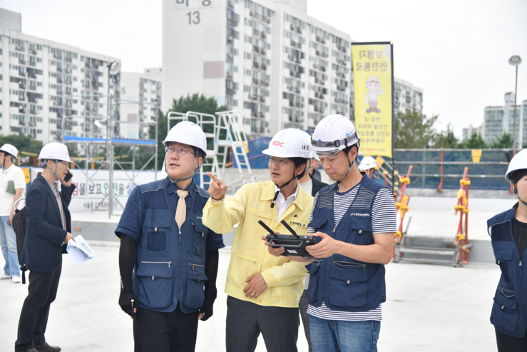 서준오 노원구청장, 여름철 우기 대비 대형 공사장 현장점검 실시