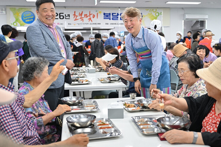 전남광주통합특별시 서구, 초복 맞이 복달임 무료특식 봉사