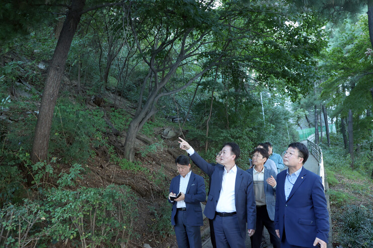 류삼영 동작구청장, 한강수변공간조성 현장 점검