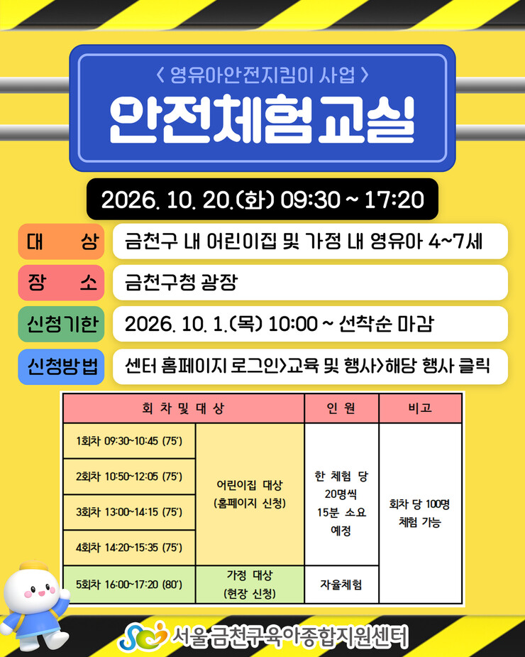 금천구, 안전체험교실 운영