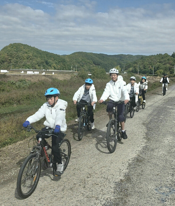 합천 쌍백초등학교, 자전거로 고향 달...